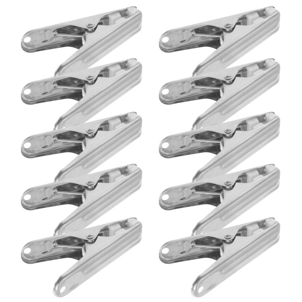 10 Pcs Laundry Clip Anti-rust Space-saving Clothespin Clothespins Clothesline