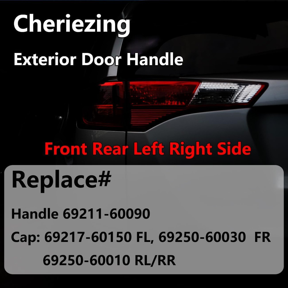 Exterior Door Handle Compatible with 2010-2020 4Runner GX460 Replace# Handle: 69