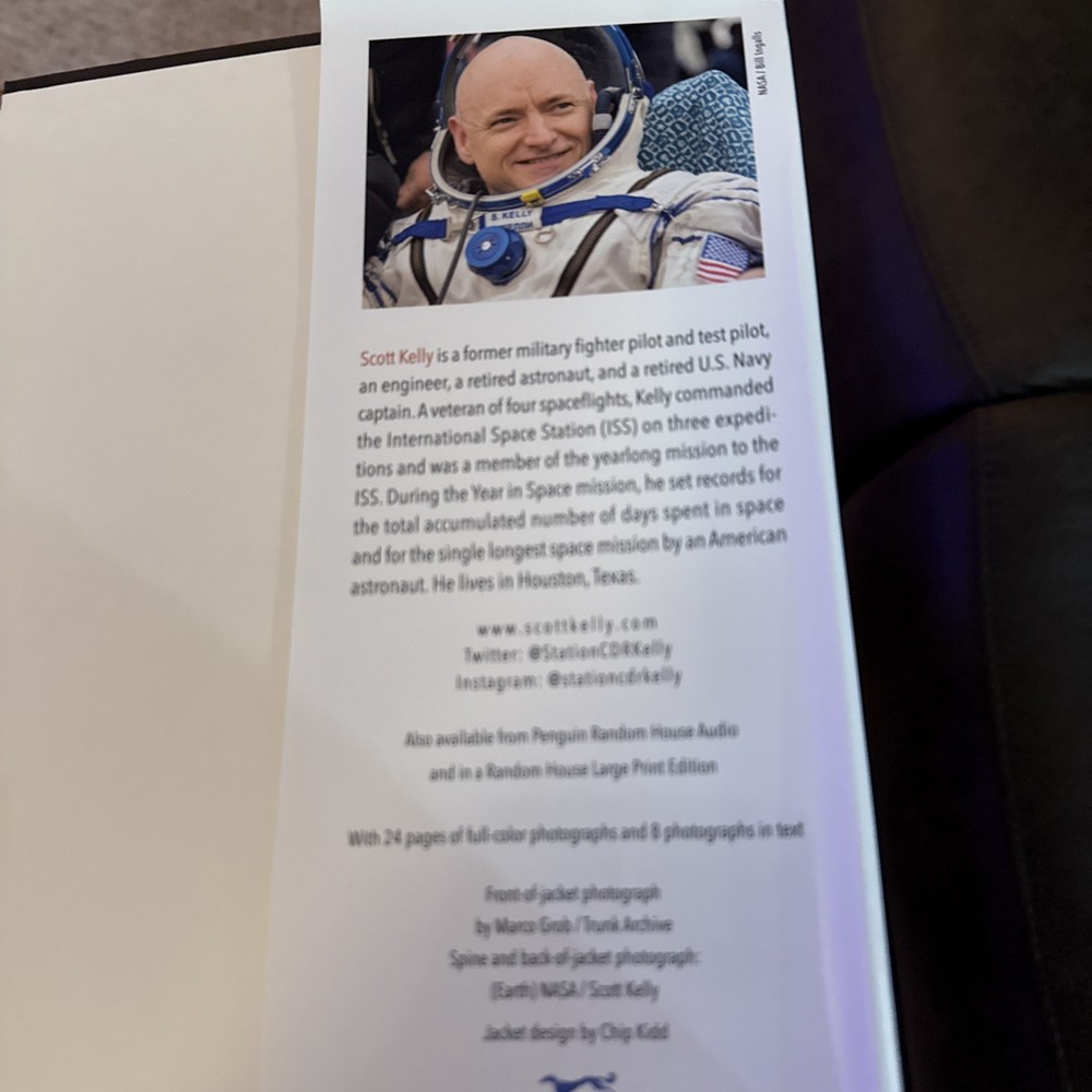 Signed First Edition Book By Scott Kelly