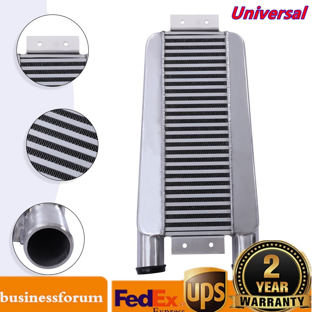 Universal Intercooler Turbo Front Mount 2.5" Inlet/Outlet Same One Side Aluminum