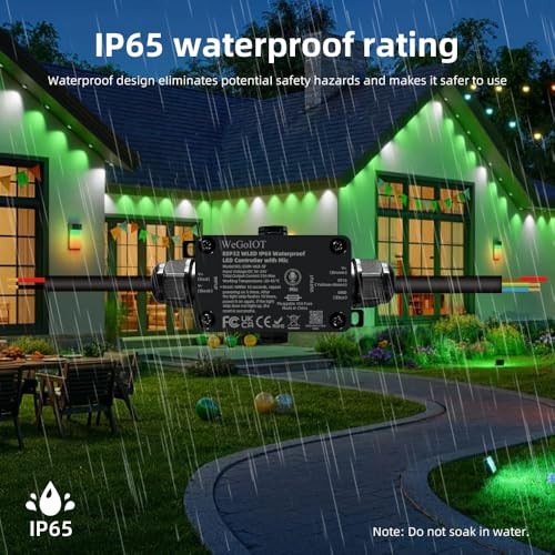 Waterproof ESP32 WLED Controller with Mic , Project for Pool Boat 1 Channel