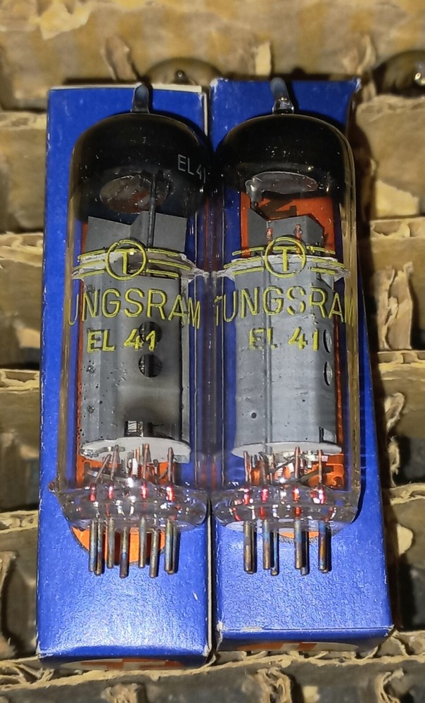 2 x Tungsram EL41 Tubes
