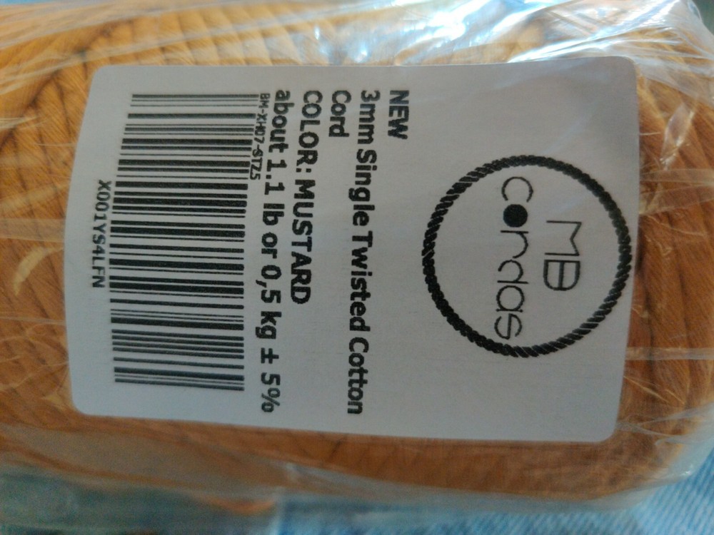MB Cordas mistard Macrame Cord 3Mm  Single Twist