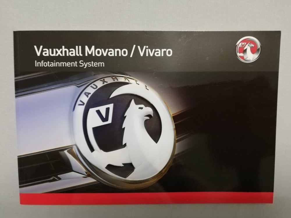 VAUXHALL VIVARO 2006-2014 OWNERS MANUAL HANDBOOK PACK