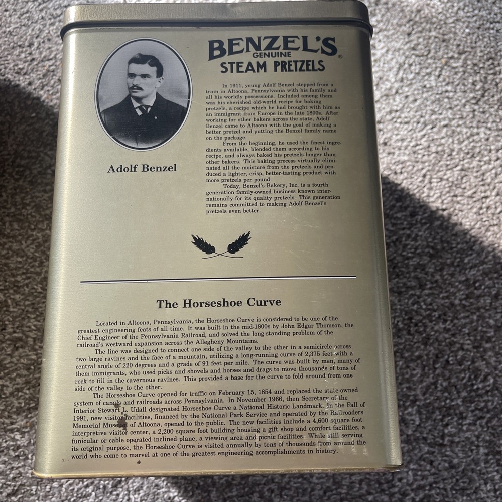 Benzel Steam Pretzel Tin