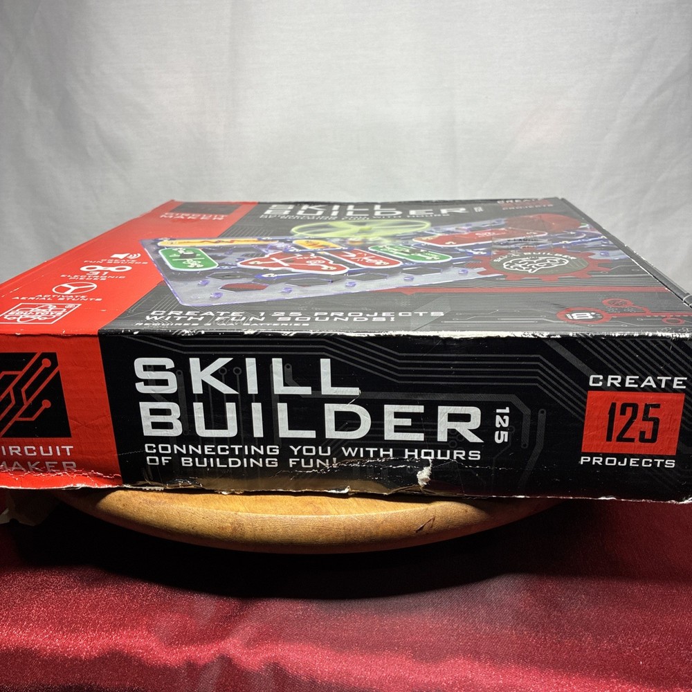 STEM Skill Builder Circuit Maker Create 125 Projects, 31 Electronic Pieces ￼