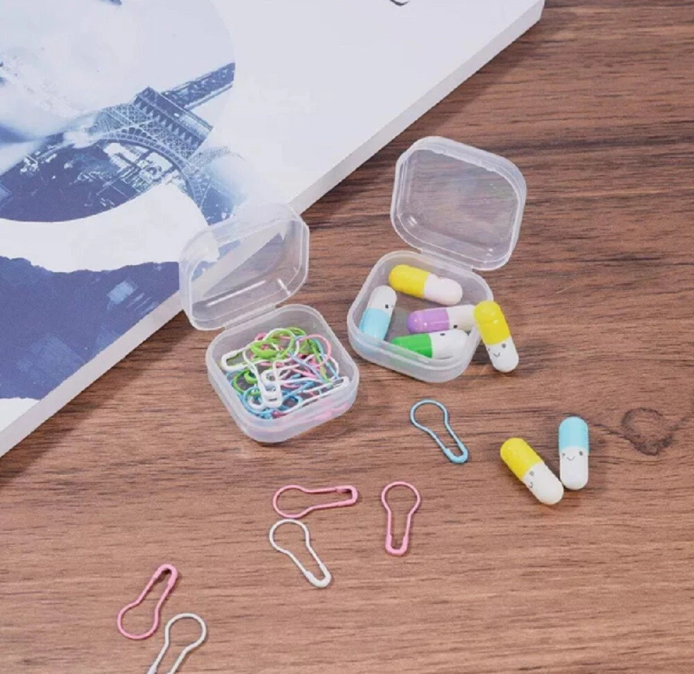 50pc Mini Storage Boxes Plastic Containers for Jewelry Coins Beads Organizer