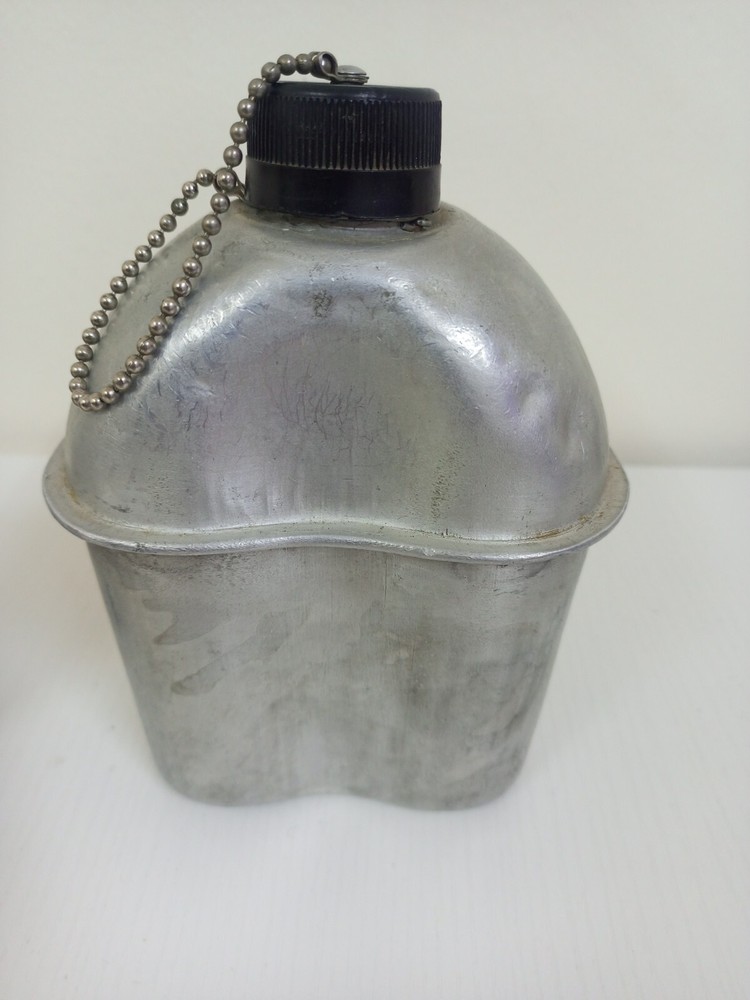 Army Canteen Water Bottle And Cup Set With Case