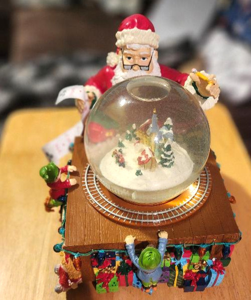 Mr. Christmas Santa's Workshop Snowglobe