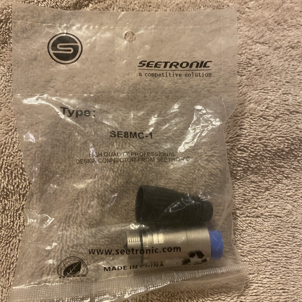 Seetronic SE8MC-1 RJ45 Protective Cable End, Black