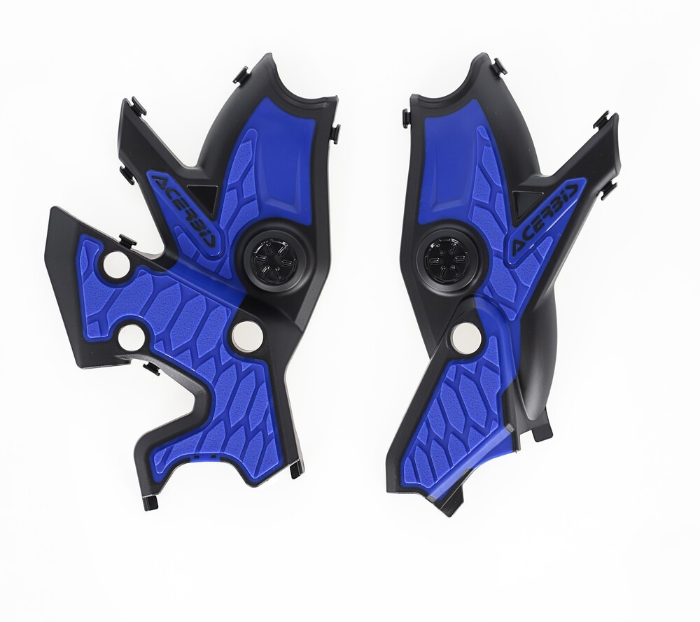 Acerbis X-Grip Frame Protectors - Black/Blue - 2911461004