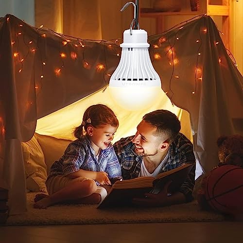 4 Pack USB Light Bulb, USB LED Camping Light Lantern, 8.2 ft Warmwhite-4pcs