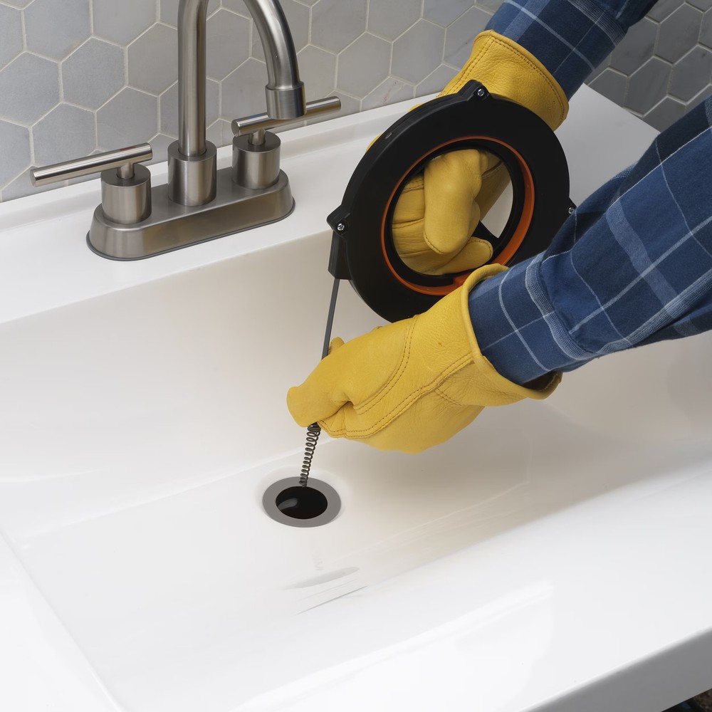 1/4 in. 20 ft. Sink Drain Cleaner with Storage Case
