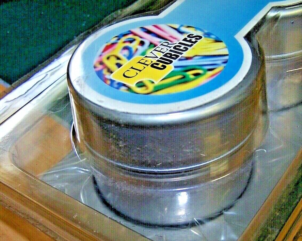 Accessory Organizer - Office - 4 containers - SILVER - Clever Cubicles - NEW!