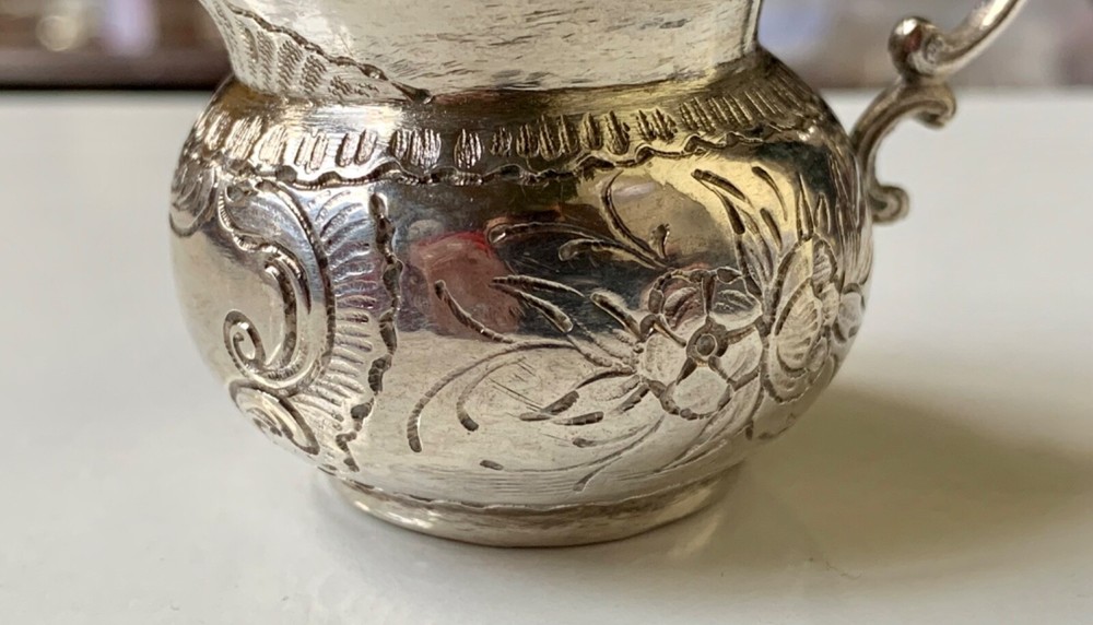 BEAUTIFUL - Dutch Miniature Pitcher/Creamer 800 Silver