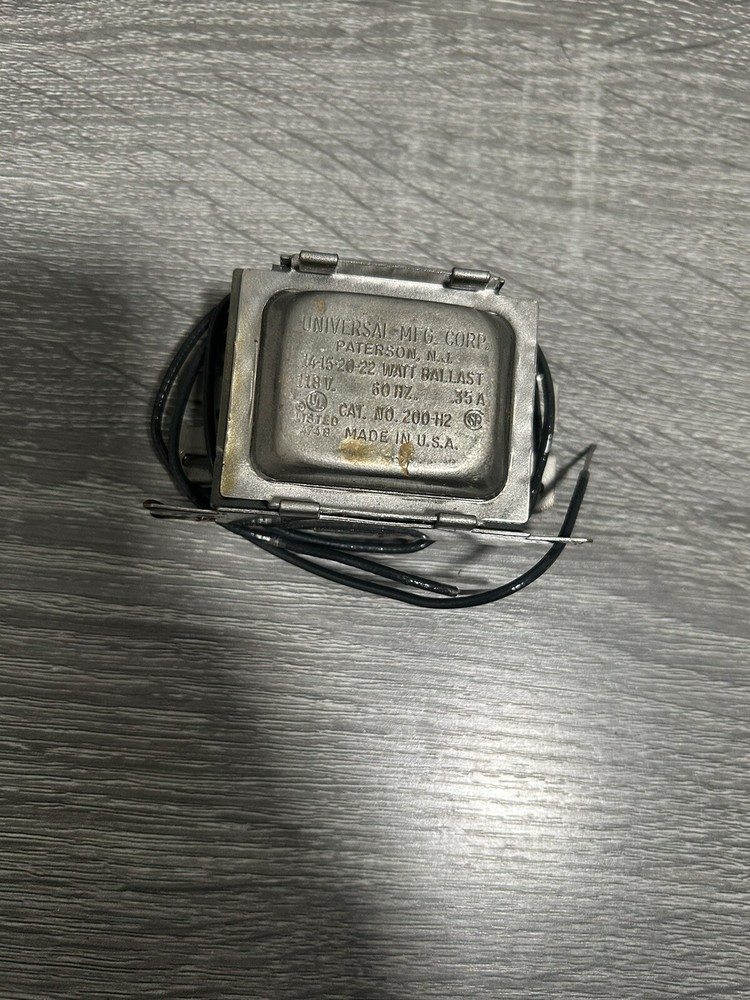 Ballast 118v 60hz .35a