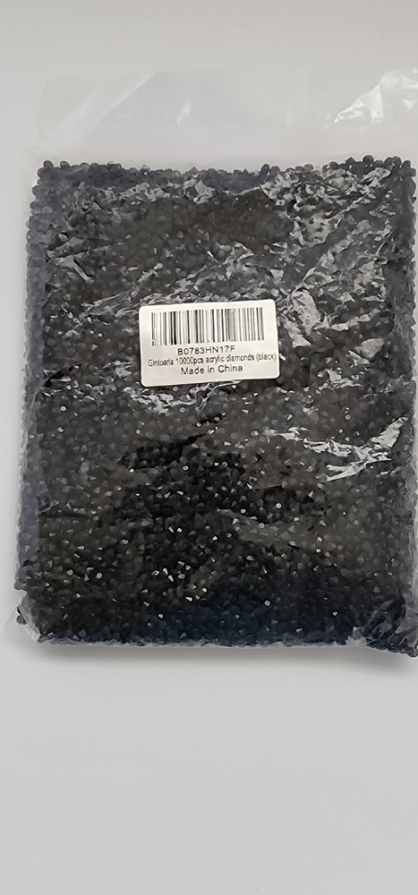 Diamond Art Black Acrylic Diamonds