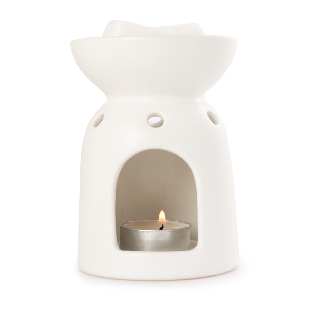 Mainstays Tealight Ceramic Warmer, White, 1 Pc