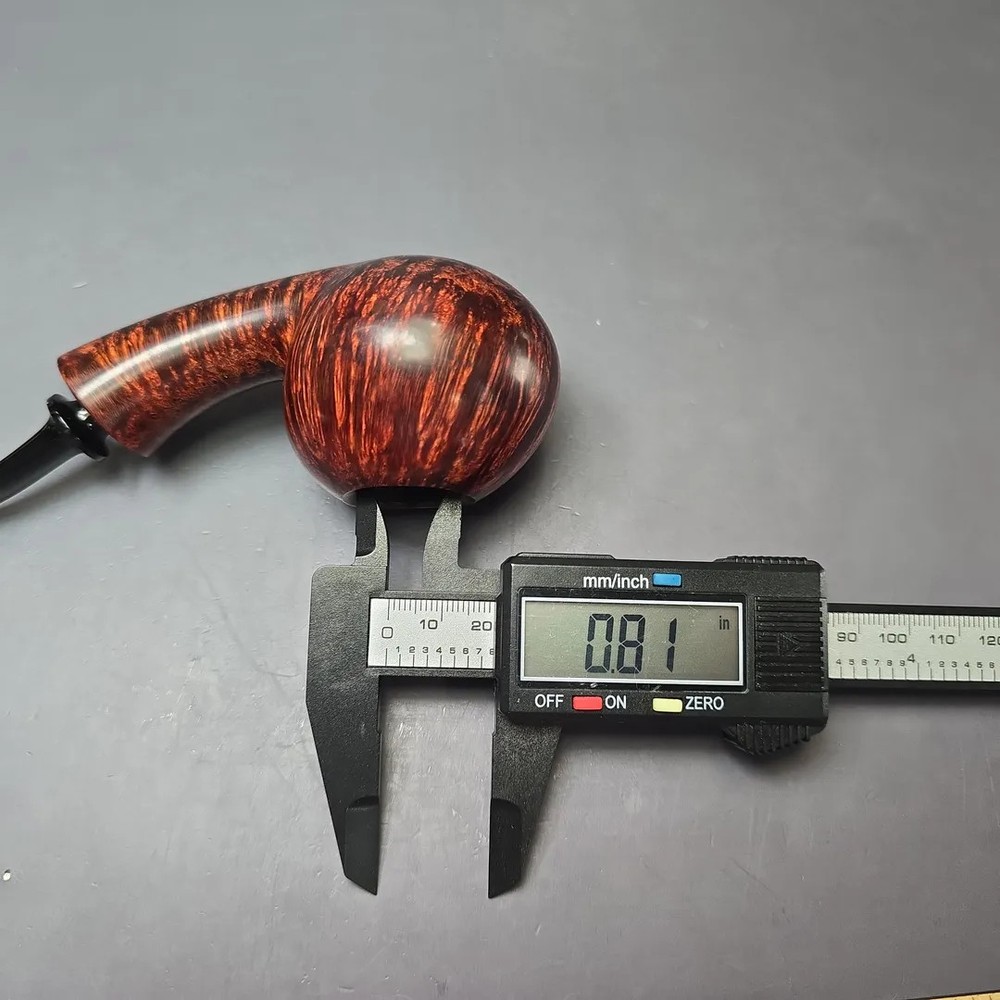 Wandi Riyadi Smooth Speeding Tomato Handmade Briar Pipe, New