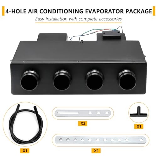 A/C Air Conditioning Evaporator,12V Universal Underdash Auxiliary Heating &