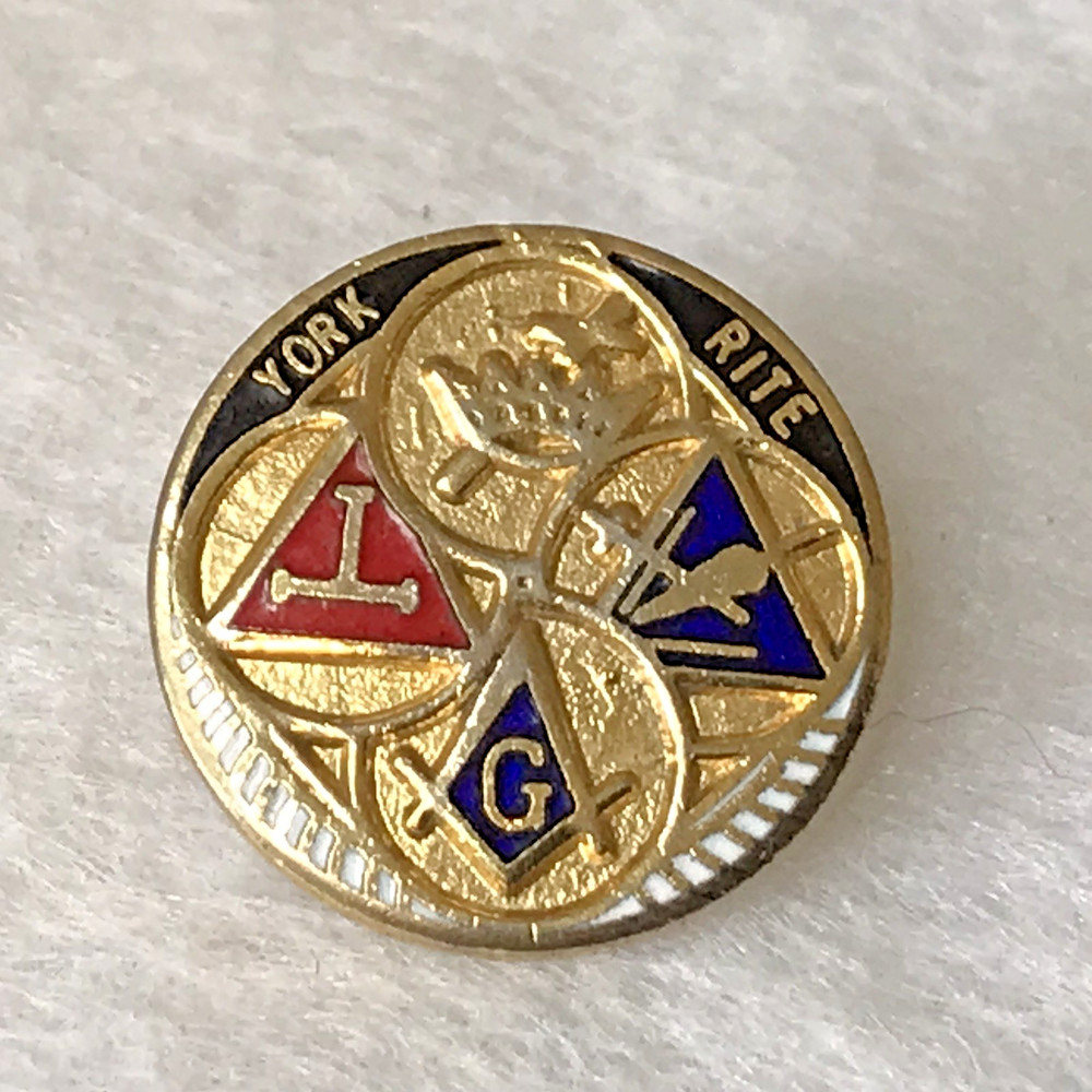 Masonic York Rite Small Lapel Pin Mason Freemason ~G5~