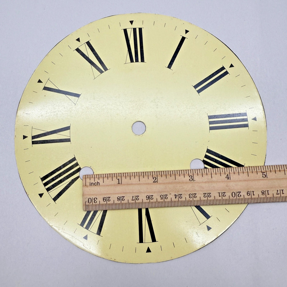 Metal Clock Dial. 7 5/16" Dia. . (3214)