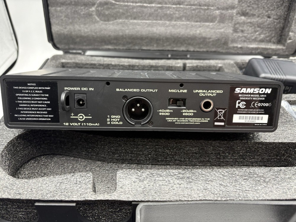 SAMSON Stage 55 SR55 True Diversity Wireless Reciever Channel 6