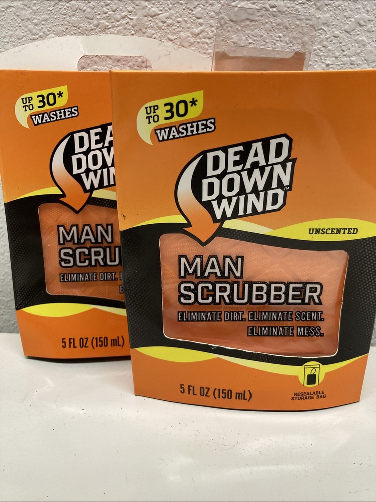 (2) NEW Dead Down Wind Man Scrubber ~ Unscented