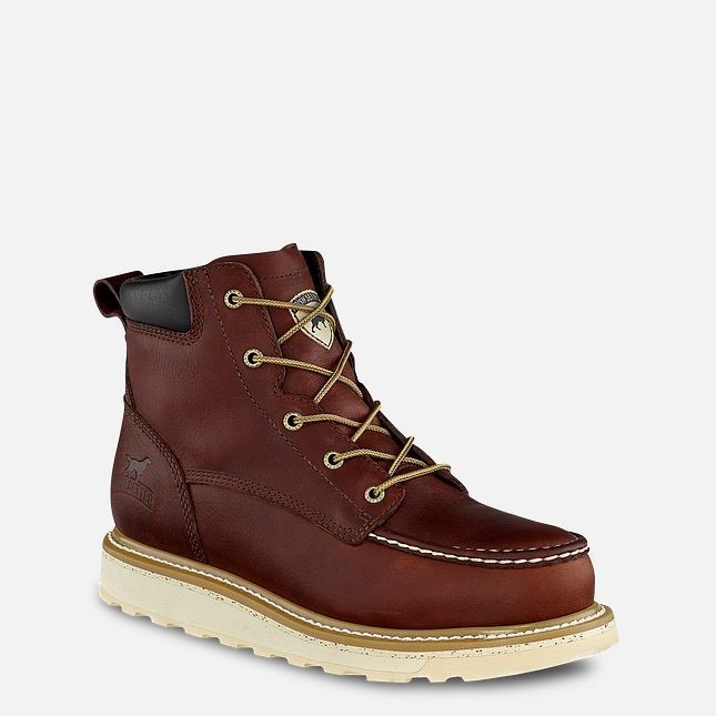 Irish Setter Ashby Men 6 Inch Soft Toe Brown Work Boot - 83605 New size 9 E