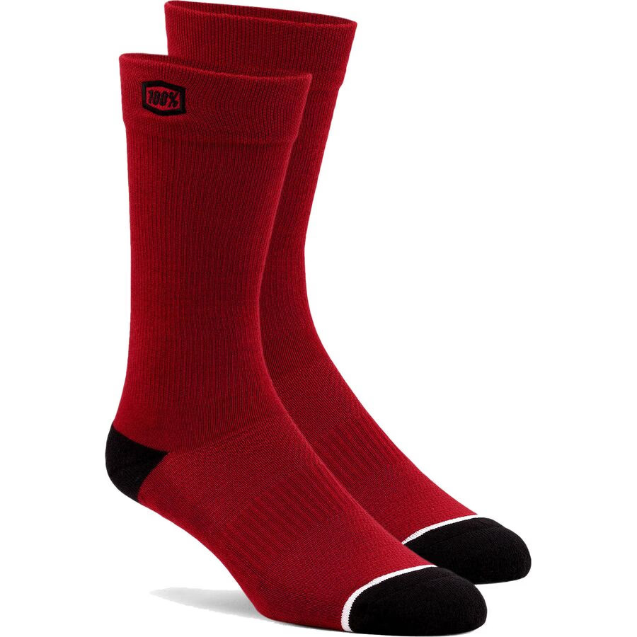 100% Solid Socks - Red, Small/Medium 20050-00006