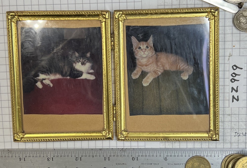 Older Folding Frame, Double Sided - 3.25” By 4.25”