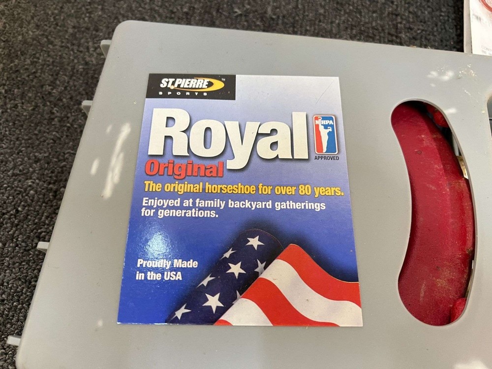 Complete Compact Royal Horseshoe Set with Case and Instructions