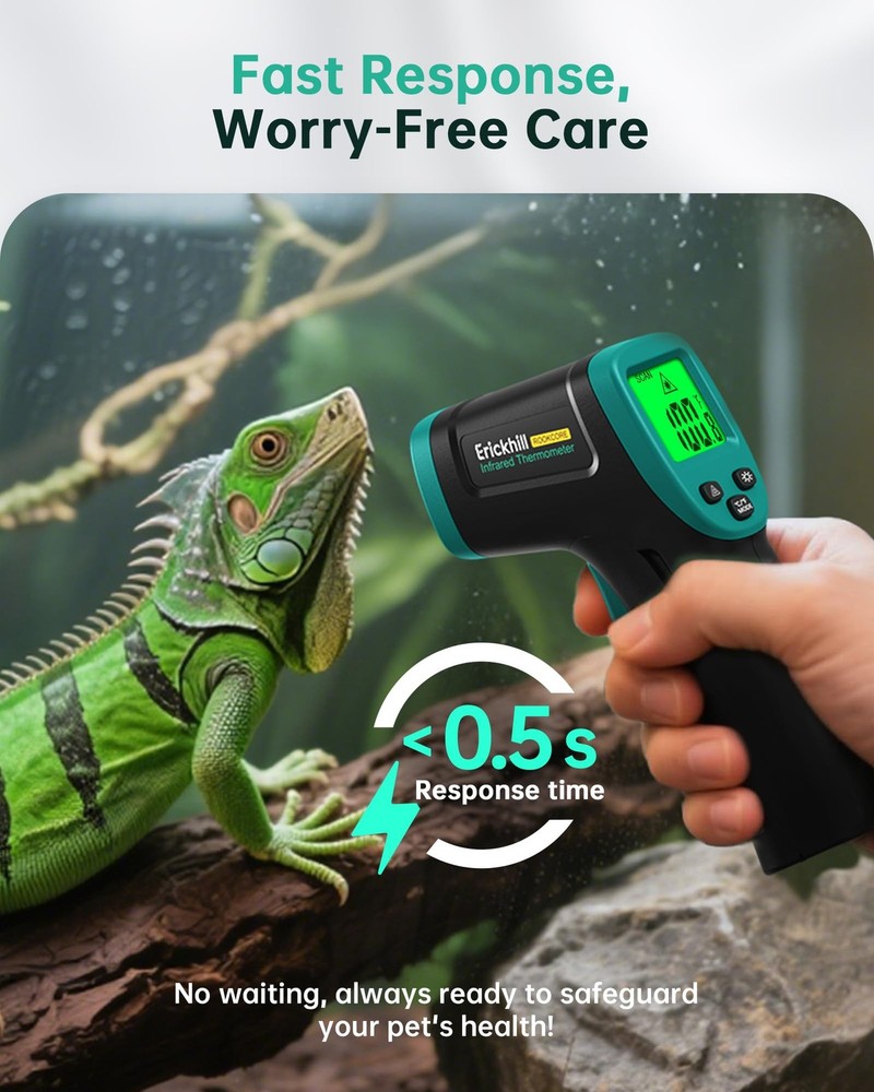 ERICKHILL ROOKCORE Infrared Thermometer -50℃~600℃ Adjustable Backlit LCD