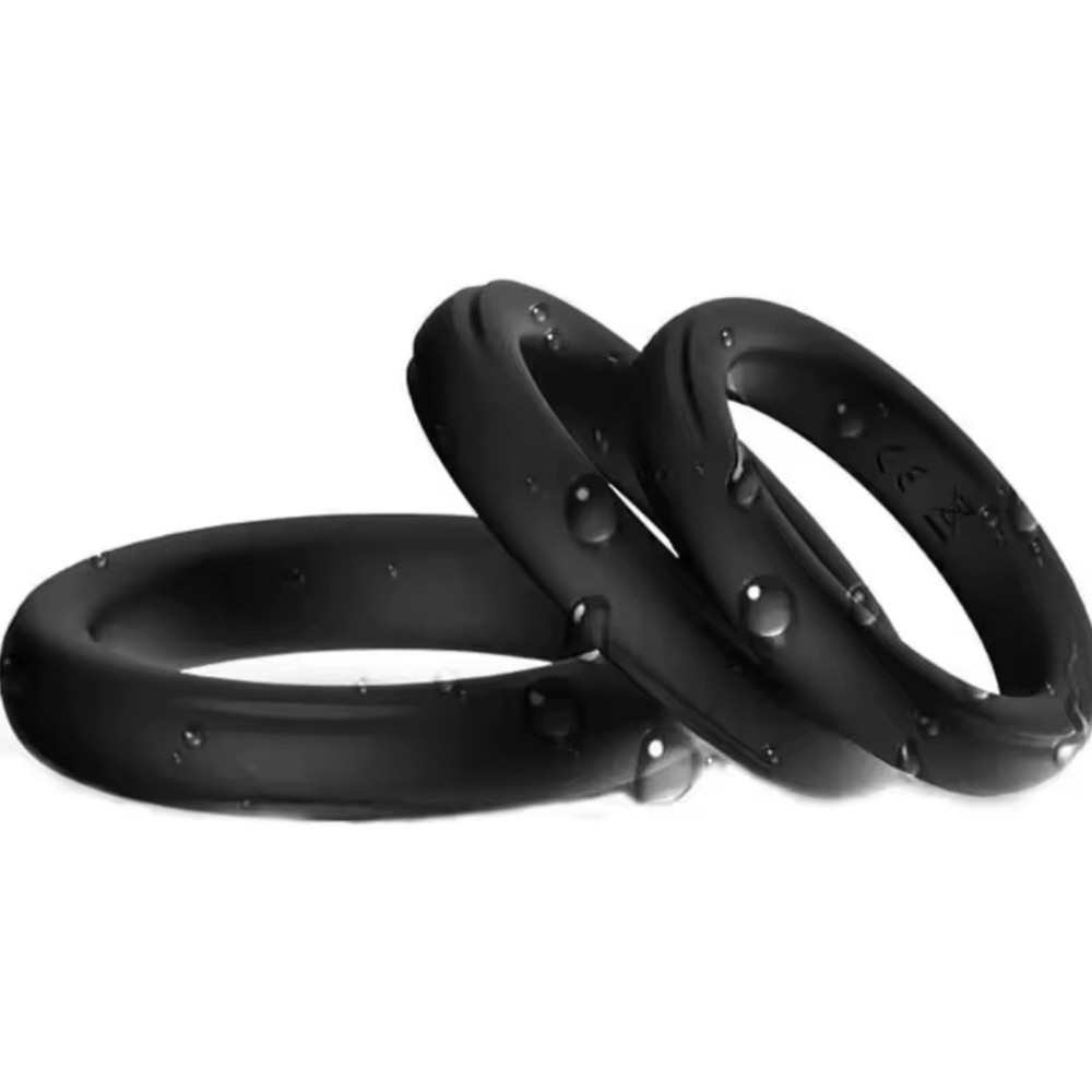Man Silicone Semen Lock Ring Delay Ejaculation High Elasticity Time Lasting Ring