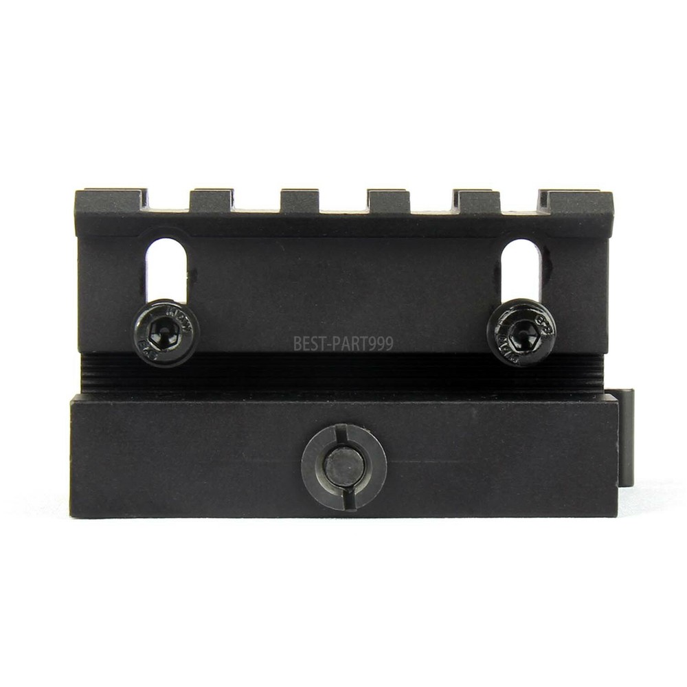 Quick Release Adjustable Height Picatinny Riser Mount - 5 Slot