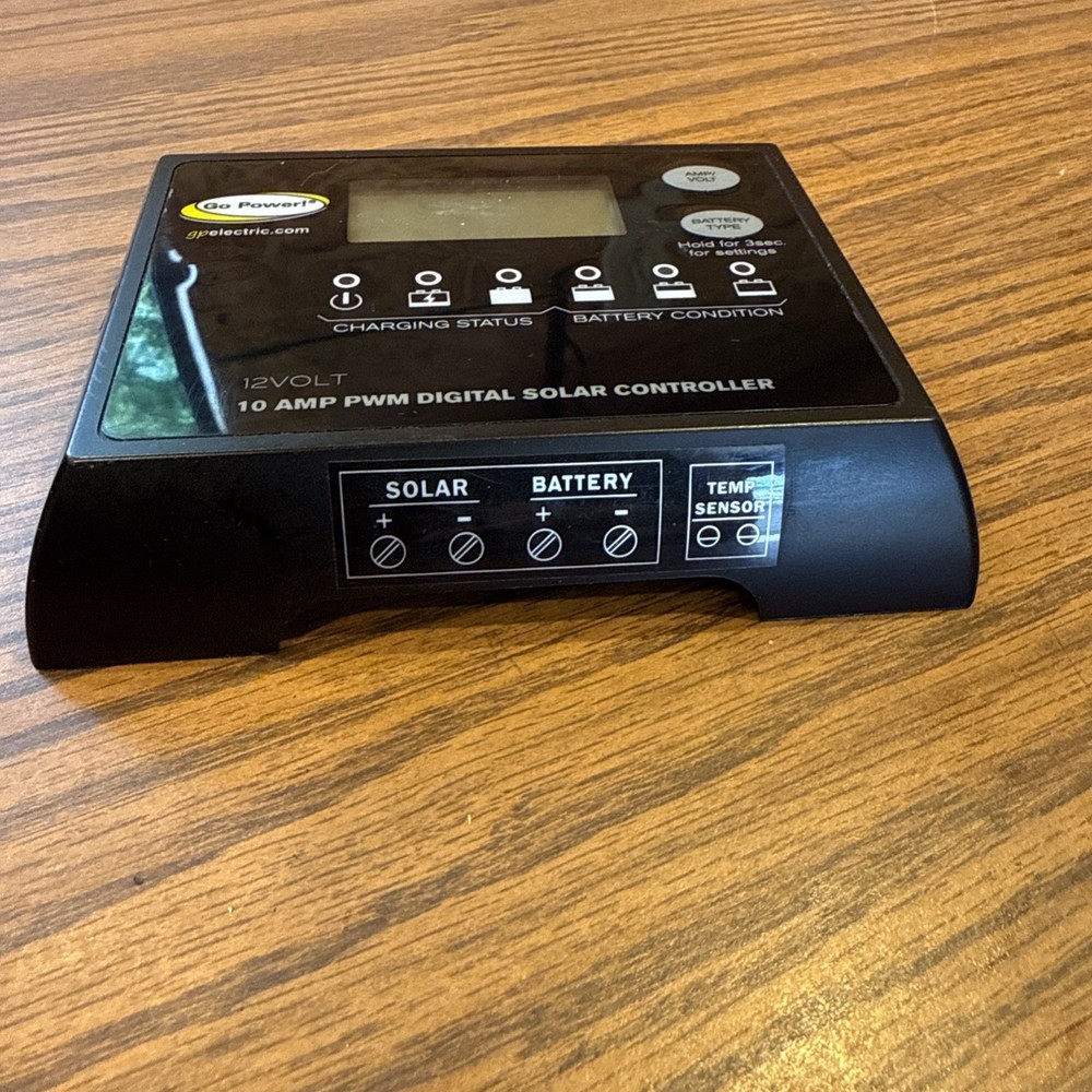 Go Power GP-PWM-10 10amp Digital Solar Controller