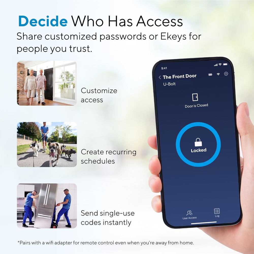 U-Bolt Smart Lock with Wi-Fi Bridge