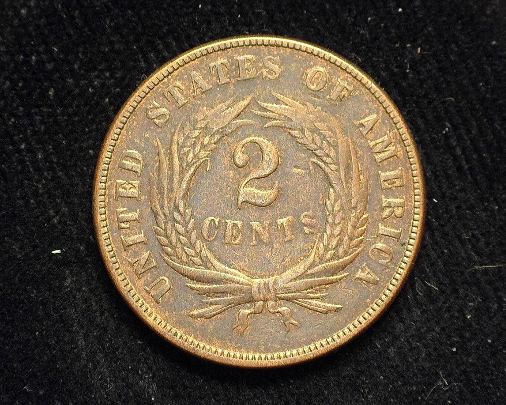 HS&C: 1870 Two Cent Piece XF - US Coin