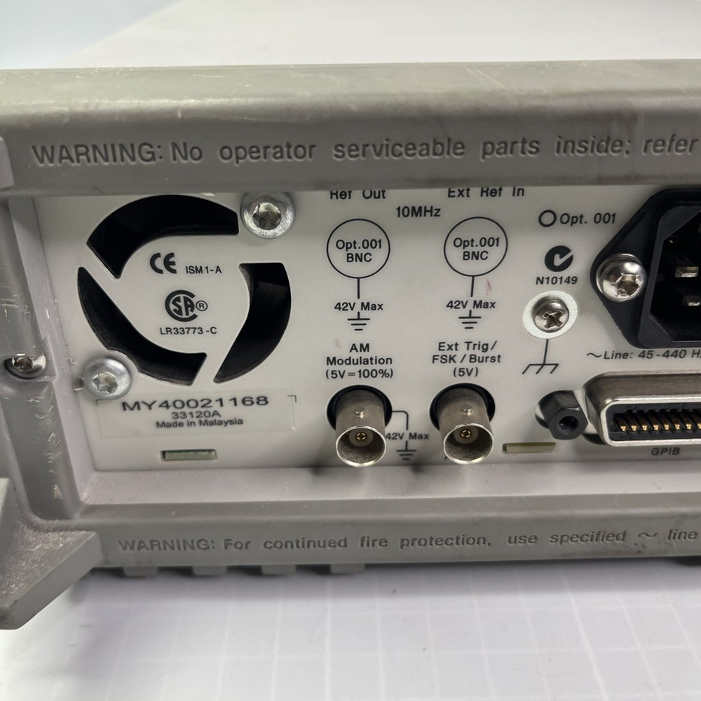Agilent 33120A 15 MHz Function / Arbitrary Waveform Generator WORKS