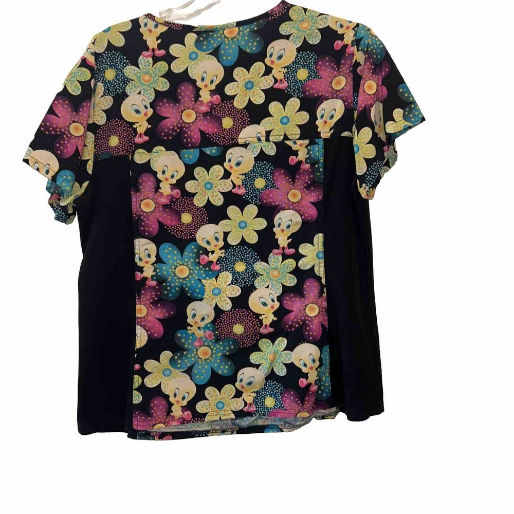 Tweetie Bird Scrubs Large Bright Colors