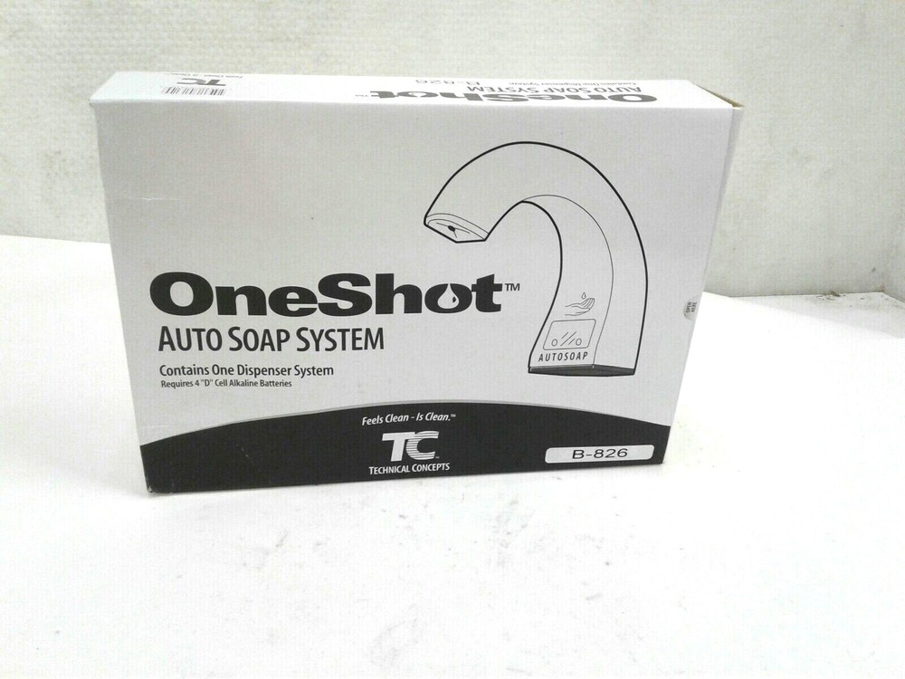 TC One Shot Auto Soap Dispenser System B-826 Chrome
