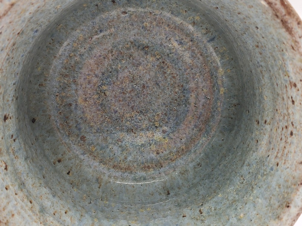 Barna Stoneware Pottery Planter Tulip Pattern Signed