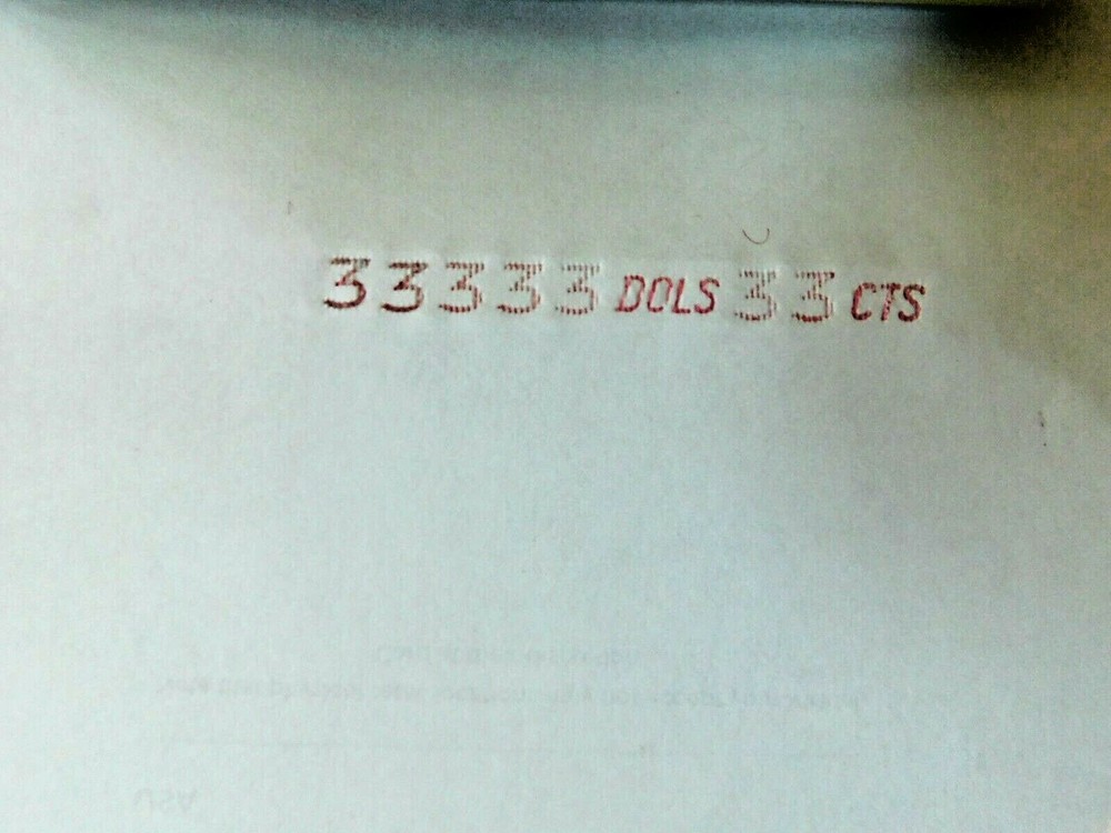 Paymaster Vintage X-900 Business Check Writer