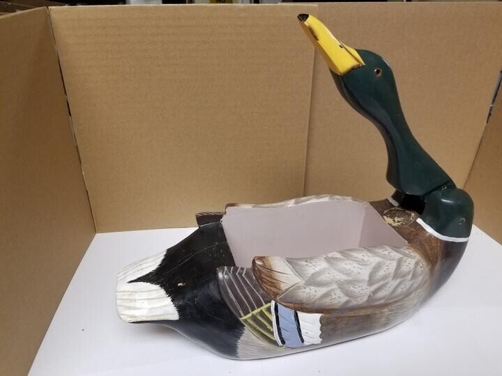 14" Rivers Edge Wood Mallard Duck Nutcracker