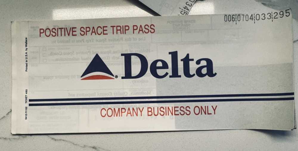 Vintage Delta Airline Pilot Jumpseat Forms RARE