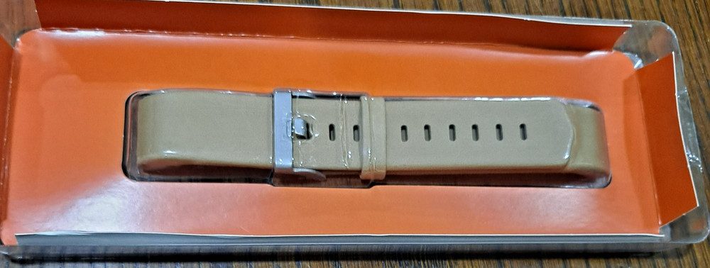 BlackWeb Replacement Band with Steel Buckle for FitBit Charge 2 - Tan