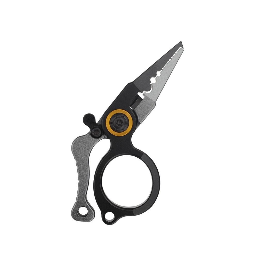 1× Anti-Rust Mini Fishing Pliers Scissors Line Cutter Hook Remover Split Ring