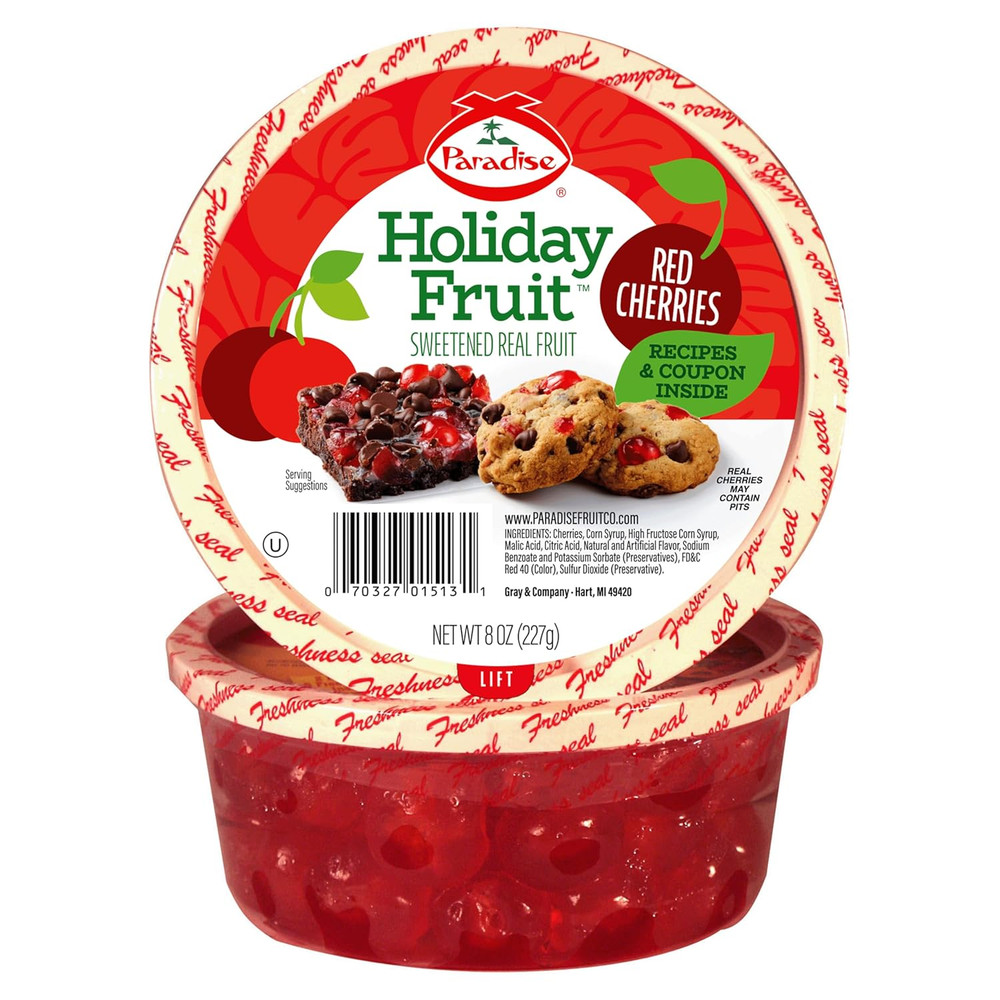 Paradise Red Cherries, 8 Ounce