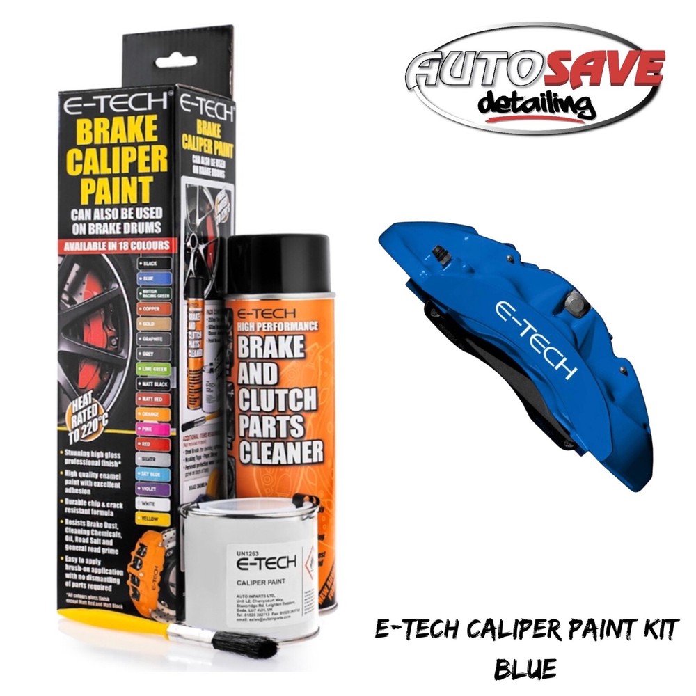 E-Tech - Brake Caliper Paint Kit Also For Drums BLUE