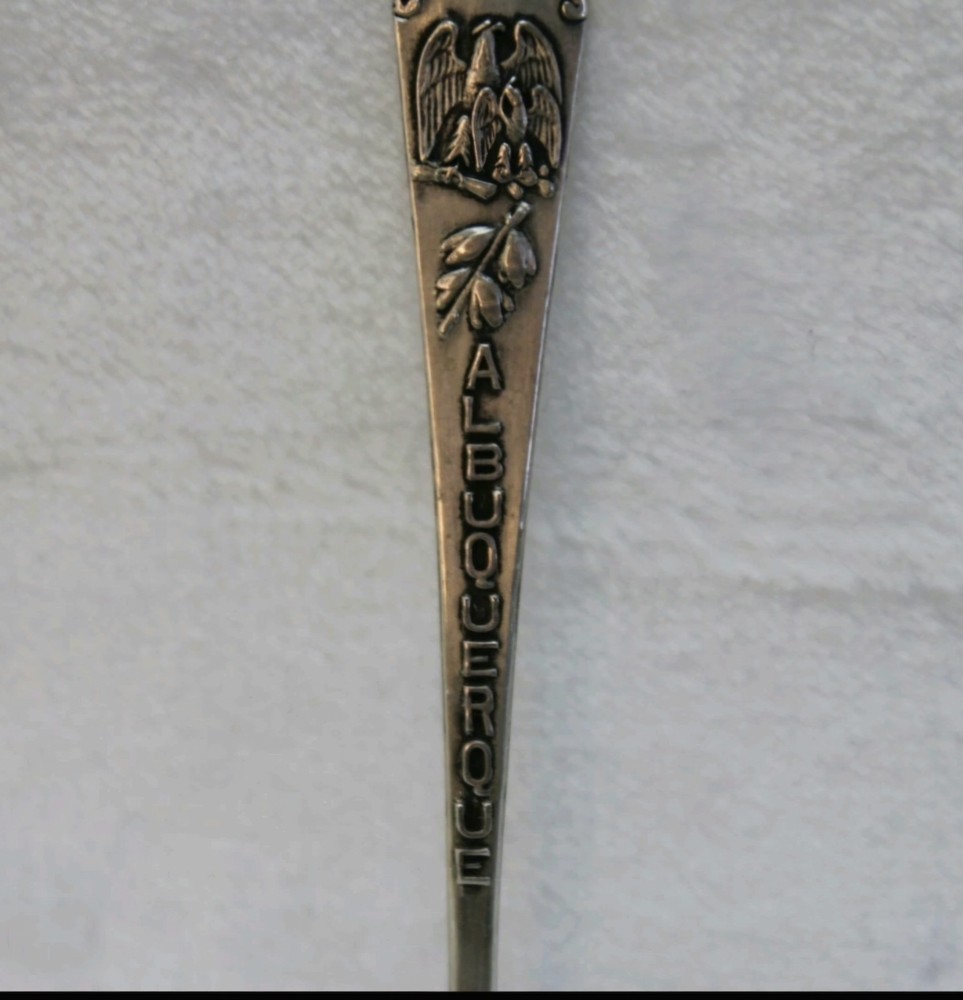 Vintage Albuquerque New Mexico Eagle Sterling Silver Spoon